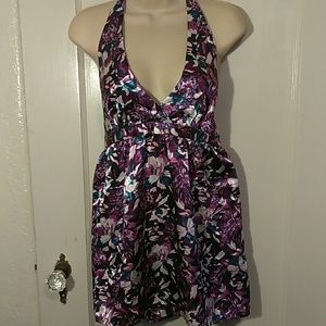 Wet Seal satin finish Halter top M